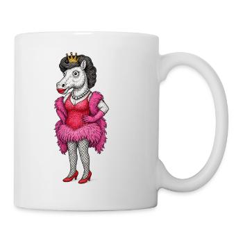 Regal Mare Diva in Pink Feathers - Mug - white - Right
