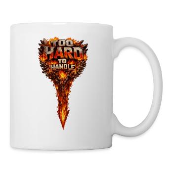 Too Hard to Handle Fire-Logo - Tasse - Weiß - Rechts