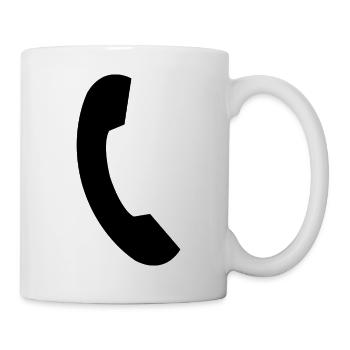 Kabeltelefon - Tasse - Weiß - Rechts