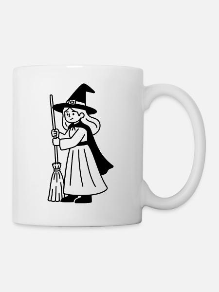 Hexe - Tasse - Weiß