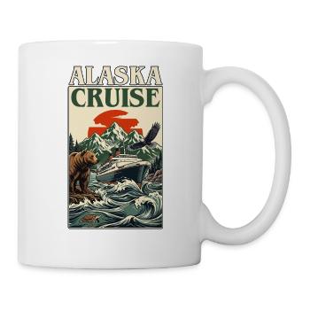 Croisière en Alaska Créer des souvenirs ensemble - Mug blanc - blanc - Droite