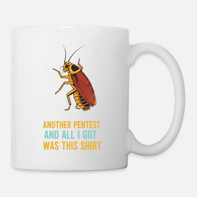 J’ai survécu à un autre pentest cafard - Mug blanc - blanc
