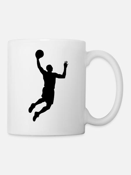 Basketball Silhouette - Tasse - Weiß