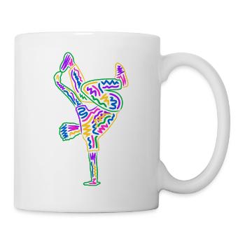 Breakdancer Breakdancer Breakdance Boys Colorés Breakdance - Mug blanc - blanc - Droite