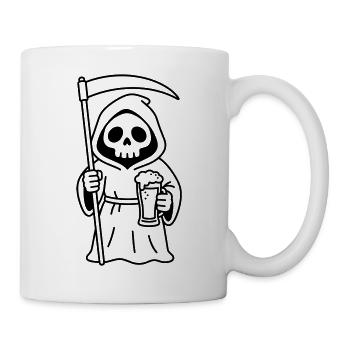 Totes Bier - Tasse - Weiß - Rechts
