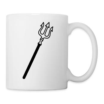 Dreizack - Tasse - Weiß - Rechts