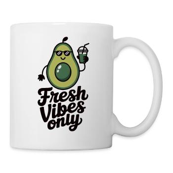Fresh Vibes Only - Avocado Shirt - Mug - white - Right