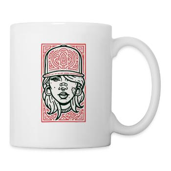 Hip Hop Face #2 - Tasse - Weiß - Rechts