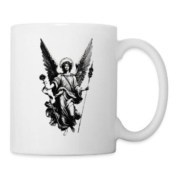Silberne Engelswächterin - Tasse - Weiß - Rechts