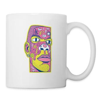 Black male portrait #1 - Tasse - Weiß - Rechts
