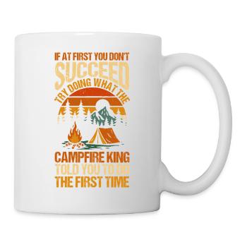 Camping Bonfire Camp Life Forest Camper - Tasse - Weiß - Rechts