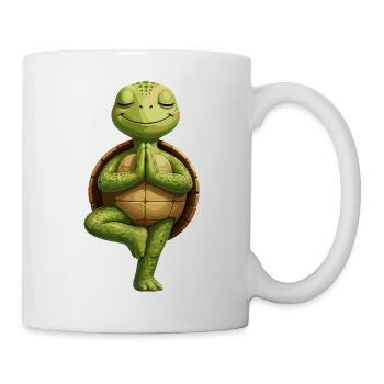 Zen turtle in balance - Mug - white - Right