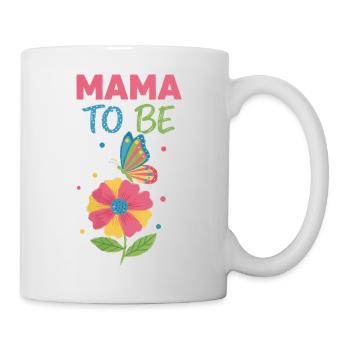 Gender Reveal Mama To Be Baby Shower Mom Dad - Mug - white - Right