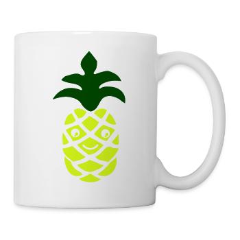 Délice de dessins animés néon à l’ananas - Mug blanc - blanc - Droite