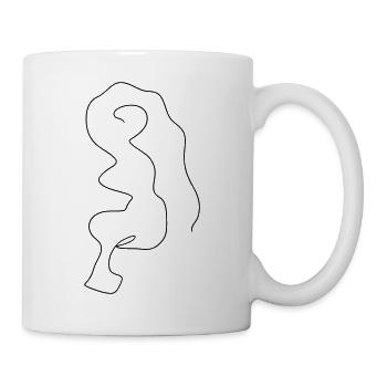 Chaotic Line Art 1 - Mug - white - Right