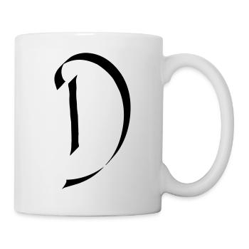 lettre d - Mug blanc - blanc - Droite