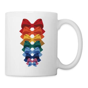Arc-en-ciel colorés Diversité - Mug blanc - blanc - Droite