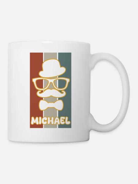 Michael als Vorname - Tasse - Weiß