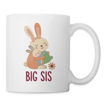 Gender Reveal Baby Shower Big Sis Big Sister - Mug - white - Right