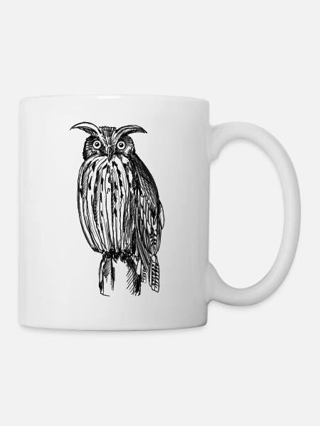 Owl – Illustration - Mug - white