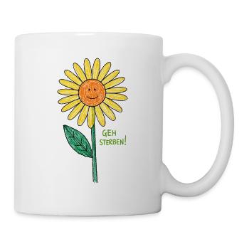 Böse Blume - Tasse - Weiß - Rechts