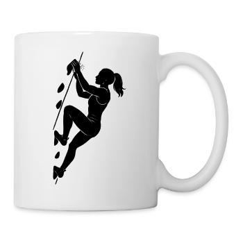 Silhouette athlétique du bloc - Mug blanc - blanc - Droite