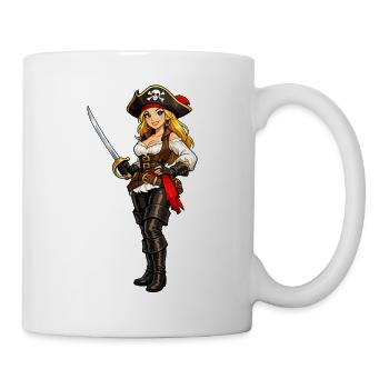 Pirate blond - Mug blanc - blanc - Droite