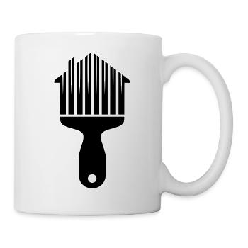 Motif du pinceau de la maison des peintres - Mug blanc - blanc - Droite