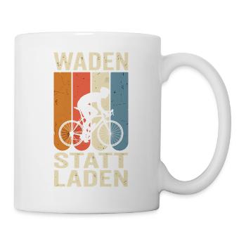 Waden statt laden - Tasse - Weiß - Rechts