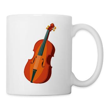 Contrebasse - Mug blanc - blanc - Droite