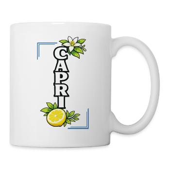Capri Lemon Blossom Mediterranean Summer Love - Mug - white - Right