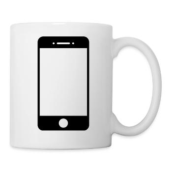 smartphone - Mug blanc - blanc - Droite