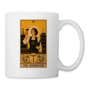 Sommelière | Wein Verkostung Tarot - Tasse - Weiß - Rechts