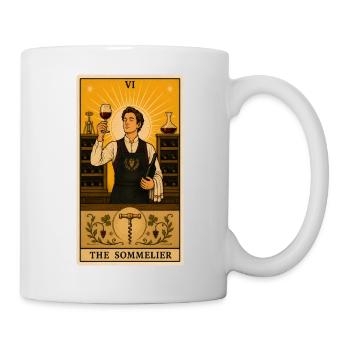 Sommelier | Tarot dégustation de vin - Mug blanc - blanc - Droite