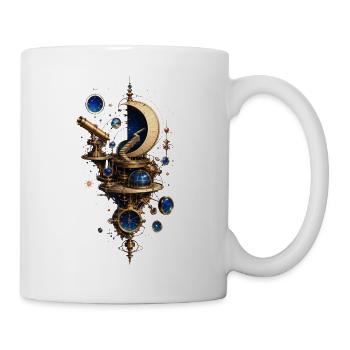 Cosmos mechanische Steampunk-Uhrmacherei - Tasse - Weiß - Rechts