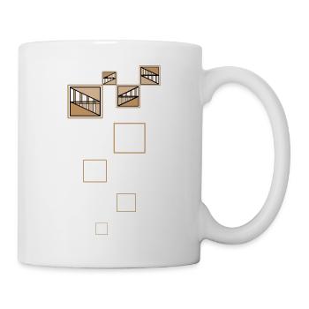 Golden Shapes - Tasse - Weiß - Rechts