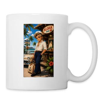 Bruce Sailor Rockabilly Vintage 50er - Kek-Ina - Tasse - Weiß - Rechts