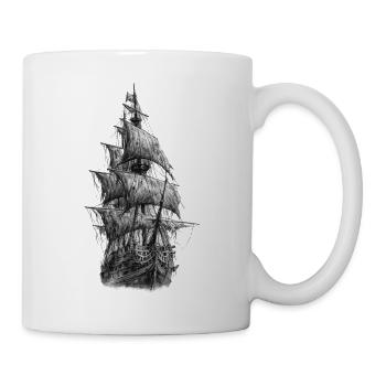 Pirate Ship Gothic Graphic - Mug - white - Right
