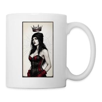 Gothic Queen in Corset - Mug - white - Right