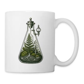Botanical Beaker Terrarium Science Illustration - Mug - white - Right