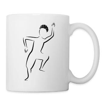 Dancing silhouette - Mug - white - Right