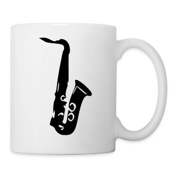 Musicien cadeau de musique de saxophone - Mug blanc - blanc - Droite