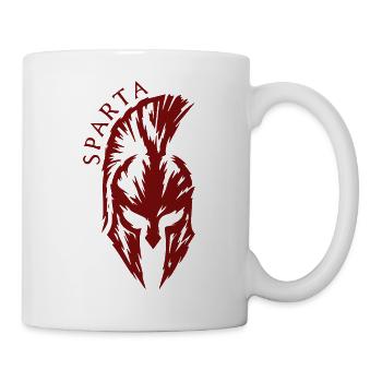Sparta Spartan Helmet Fitness Ancient Warrior - Mug - white - Right