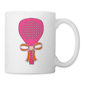 Cadeau de raquette de padel - Mug blanc - blanc - Droite