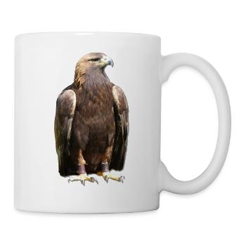 Vogeltier Greifvogel Krallen Falkner Beizjagd - Tasse - Weiß - Rechts