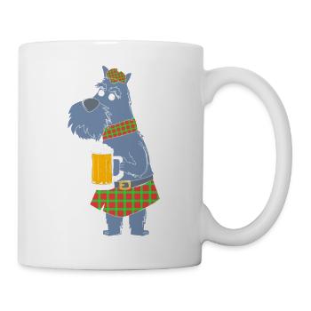 Scottish Terrier - Tasse - Weiß - Rechts
