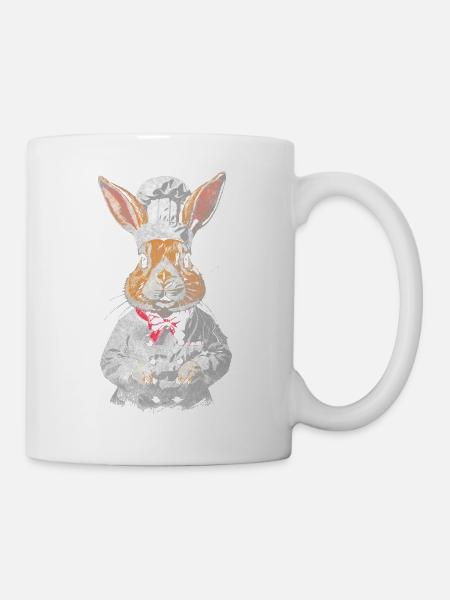 Chef Rabbit - Tasse - Weiß