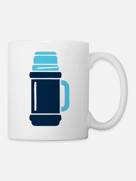 Isolierflasche Wander Logo - Tasse - Weiß