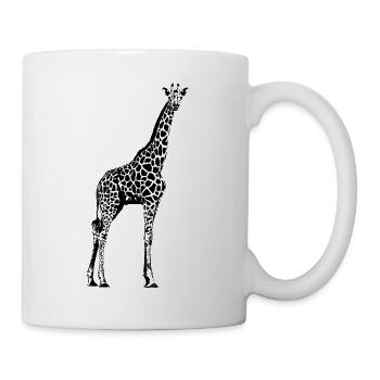 Giraffe Grafik - Tasse - Weiß - Rechts