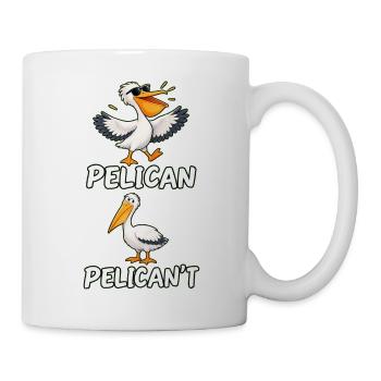 Lustige Pelikan-Vogelliebhaberin – Motivationskunst des Colleges - Tasse - Weiß - Rechts